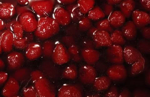 Strawberry jam, background. Stock Photos