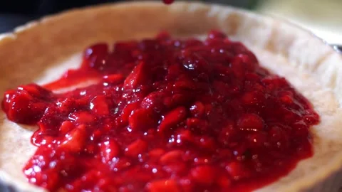 Strawberry jam Stock Footage 312863920