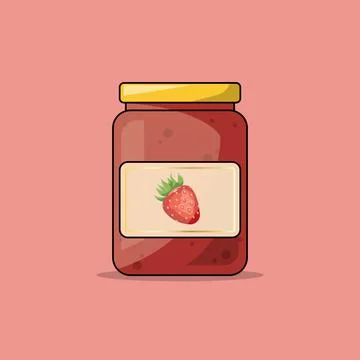 Strawberry Jam Stock Illustration