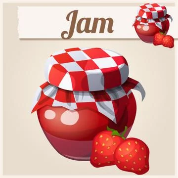 Strawberry Jam illustration Stock Illustration