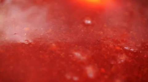 Strawberry jam -  making Stock Footage 35971846