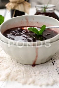 Strawberry jam Stock Photos