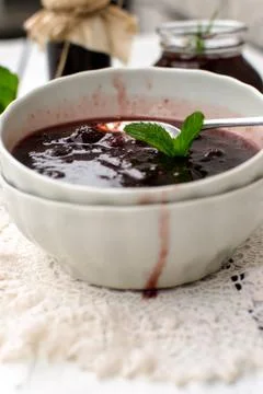 Strawberry jam Stock Photos