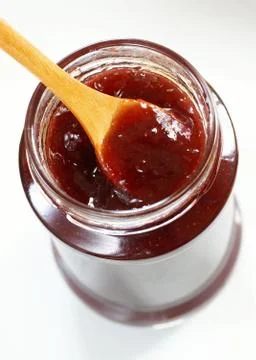Strawberry jam Foto stock
