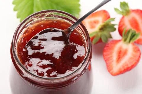 Strawberry jam Foto stock