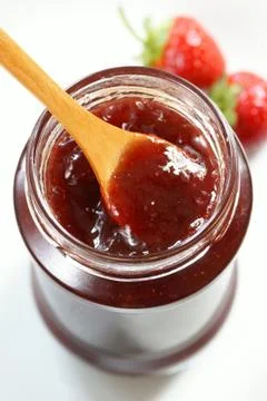 Strawberry jam Stock Photos