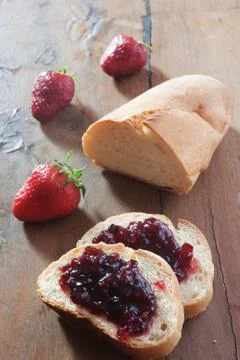 Strawberry jam Stock-Fotos