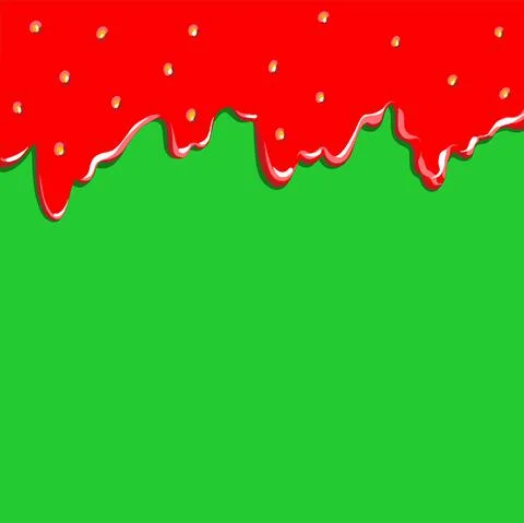 Strawberry jam texture background . Flowing syrup. Stock Illustration