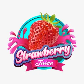 Strawberry juice Stock Illustration
