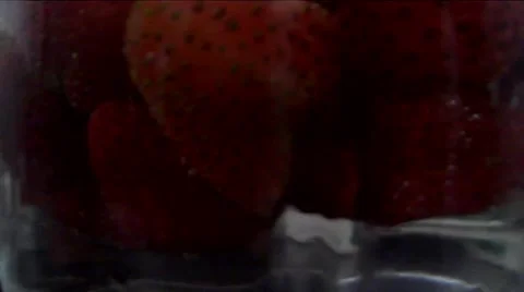 Strawberry juice mix Vídeo Stock 40734793