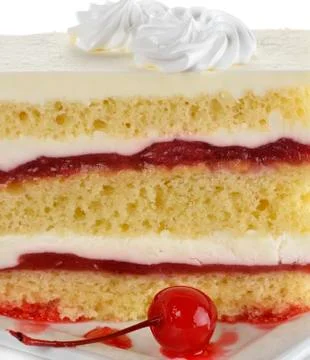 Strawberry  layered cake Foto stock