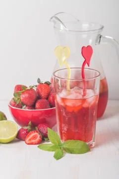 Strawberry lemonade Foto stock