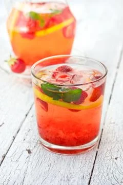 Strawberry lemonade Stock Photos
