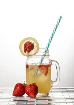 Strawberry Lemonade Stock Photos