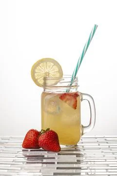 Strawberry Lemonade Stock Photos