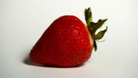 Strawberry macro close-up Stock Photos