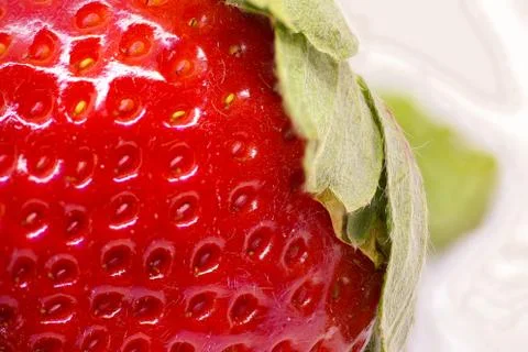Strawberry macro Stock Photos