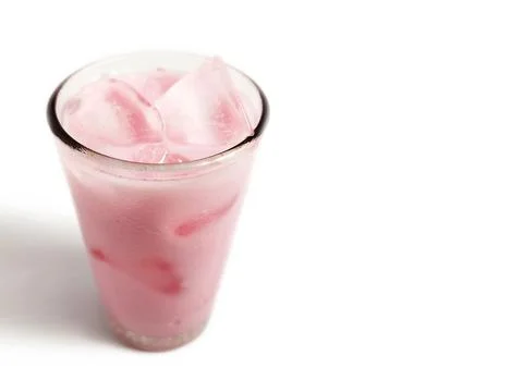 Strawberry milkshake Stock Photos