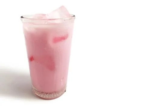 Strawberry milkshake Stock Photos