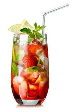 Strawberry mojito Stock Photos