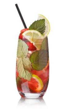 Strawberry mojito Stock Photos