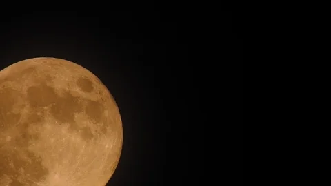 Strawberry Moon Stock Footage 110744849