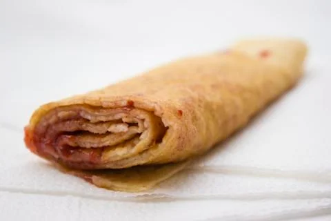 Strawberry pancake Stock Photos