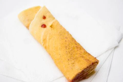Strawberry pancake Stock Photos