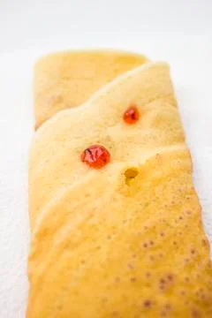 Strawberry pancake Stock Photos