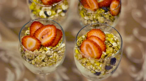 Strawberry Parfait's Stock Footage 53527383