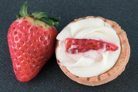 Strawberry pastry Stock Photos