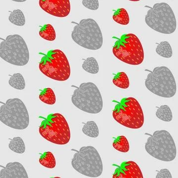 Strawberry pattern Stock Illustration