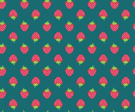 Strawberry pattern Stock Illustration