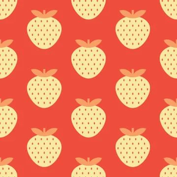 Strawberry pattern Stock Illustration