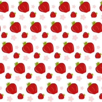 Strawberry pattern. Stock Illustration