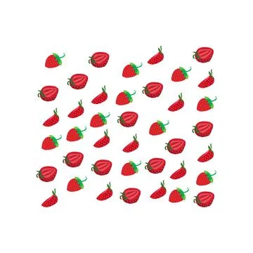 Strawberry pattern Stock Illustration
