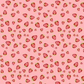 Strawberry Pattern Stock Illustration