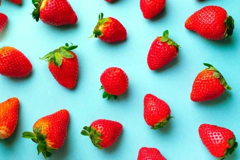 Strawberry pattern Stock Photos