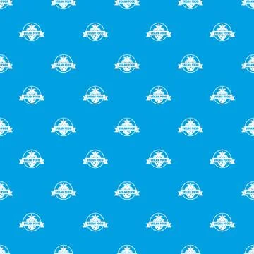 Strawberry pattern vector seamless blue 스톡 일러스트
