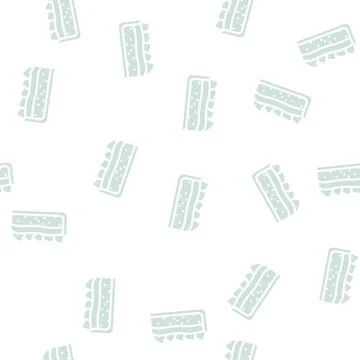 Strawberry pie dessert glyph vector seamless pattern イラスト素材