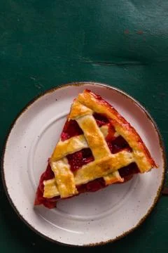 Strawberry pie dessert Stock Photos