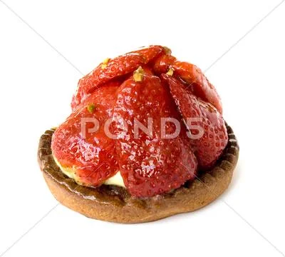 Strawberry pie Stock Photos