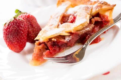 Strawberry pie Stock Photos