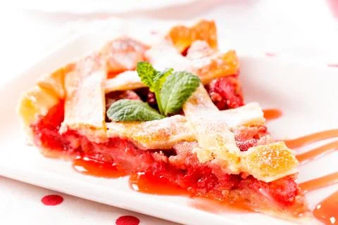 Strawberry pie Stock Photos