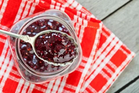 Strawberry preserves Foto stock