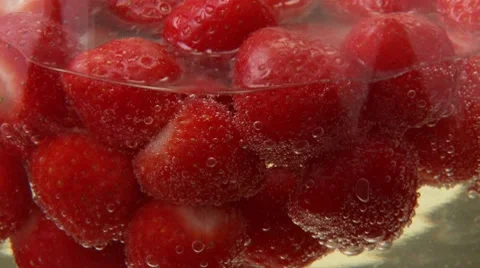 Strawberry punch Stock Footage 8572221