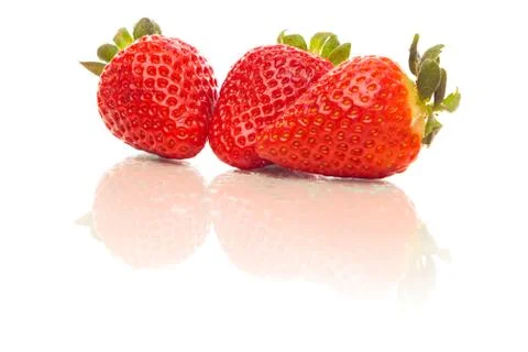 Strawberry With Reflection 写真素材