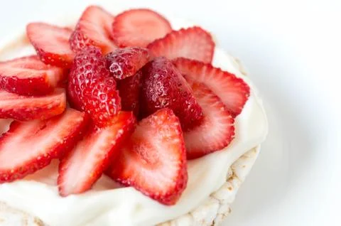 Strawberry Rice Cracker Stock Photos