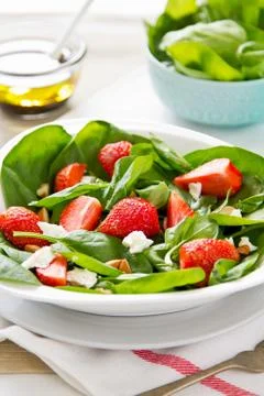 Strawberry salad Stock Photos