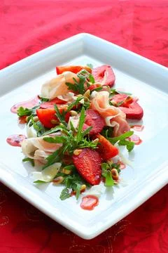 Strawberry salad Stock Photos